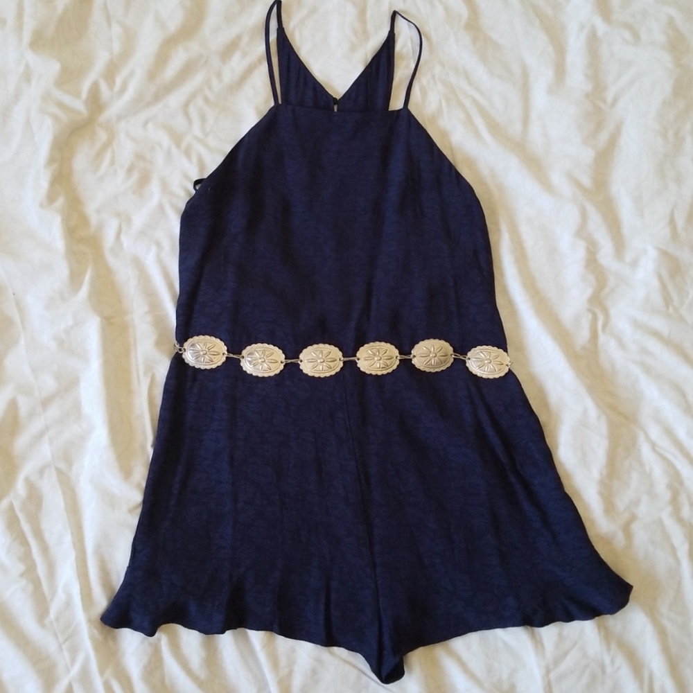 Urban Outfitters Navy Romper